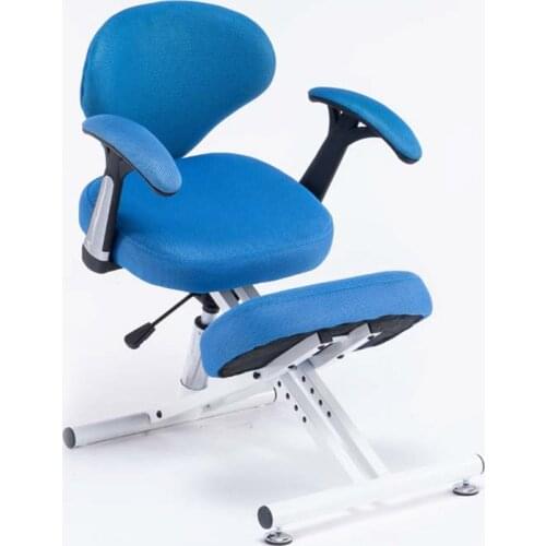YDM-1457-K Lifting Computer Chair Adjustable Seat Height Kneeling Chair With Armrests Ergonomic Posture Chair With Mesh Backrest