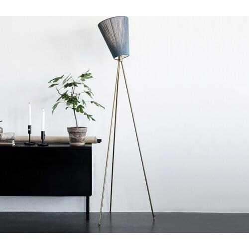 Nordic Modern Floor Lamp Designer Iron Tripod Floor Lamps For Living Room Bedroom Study Decor Light Fixtures Home Standing Lamp