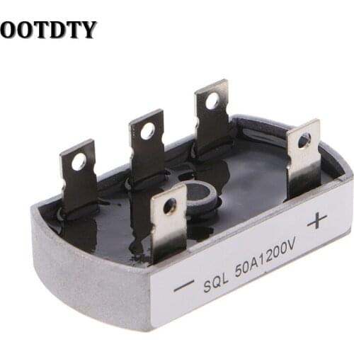 OOTDTY 50A 1200V Aluminum Metal Case 3 Phase Diode Bridge Rectifier 50Amp SQL50A Module