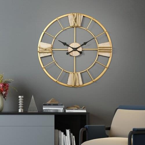 Simple Metal Wall Clock Creative Silent Modern Clock Mechanism Nordic Design Office Bedroom Reloj De Pared Home Decor BW50WC