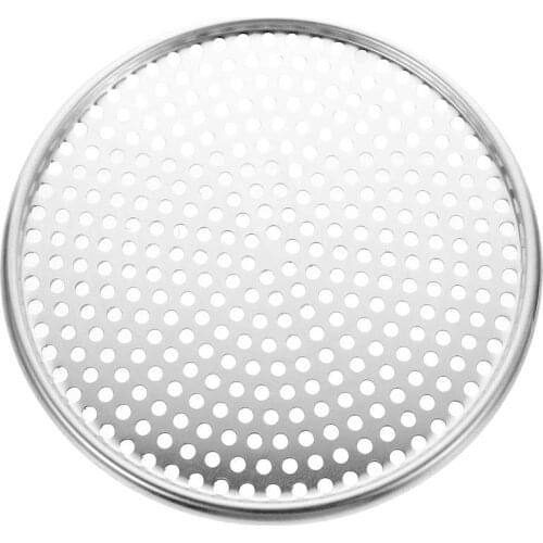 Aluminum Alloy Pizza Screen Pan Heat-Resistant Baking Tray Non-Stick Round Pancake Net Kitchen Baking Tools