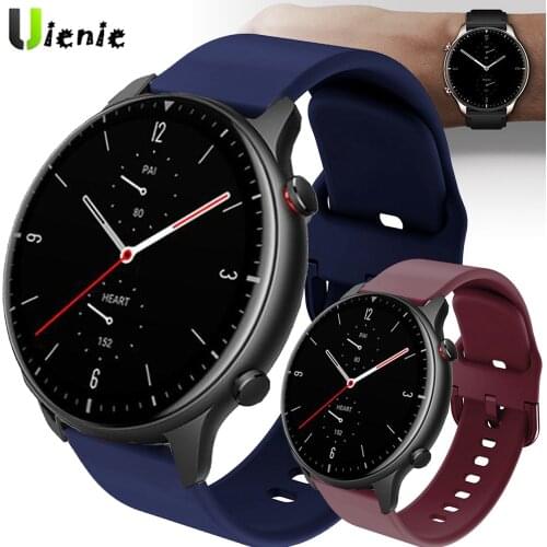 For Huami Amazfit GTR2 GTR 47mm Stratos 3 2 Pace Strap Silicone Watchband ремешок 22mm Watch Band Replacement Bracelet Wristband