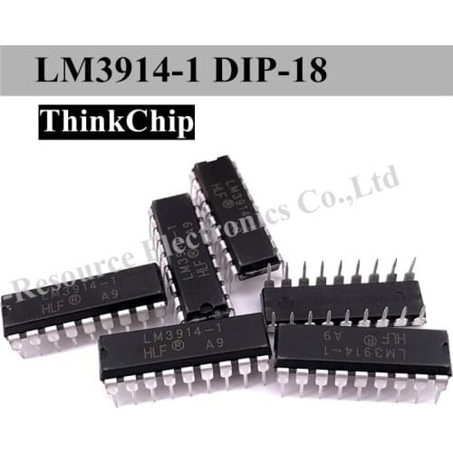 10pcs) LM3914 LM3914N-1 DIP-18 LED bar chart shows the driver