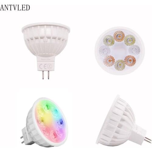 Milight MR16 4W RGB+CCT FUT104 LED Spotlight 2.4G Led Bulb light Wireless Remote LED lamp AC100-240V