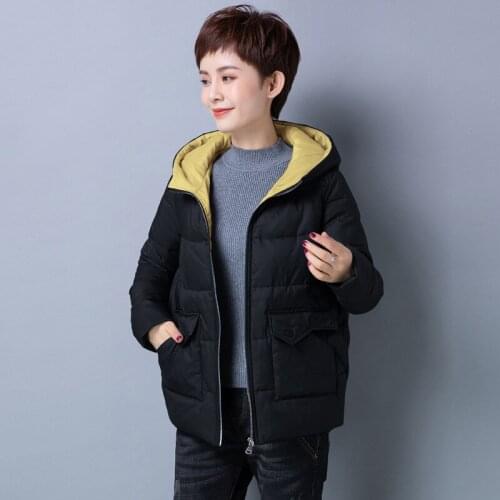 Loose womens winter clothes new winter clothes warm cotton clothes fashionable casual hooded cotton clothes