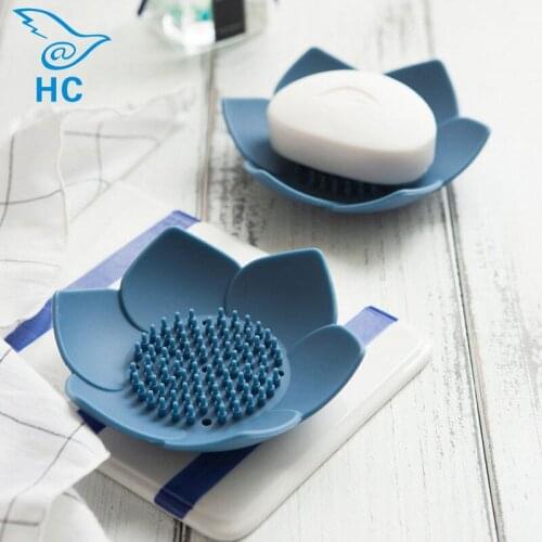 Bathroom Sponge Holder PP Wheat Straw Storage Rack Drain Soap Box Tray Soapbox Shower Soap Tray Tool Soap Dish Plate Holder
