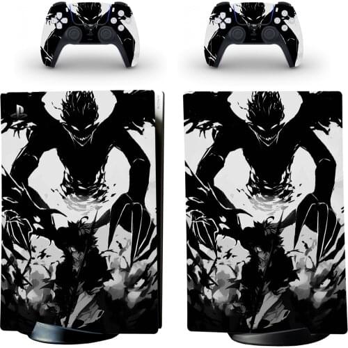 Black Clover PS5 Digital Edition Skin Sticker Decal Cover for PlayStation 5 Console & Controllers PS5 Skin Sticker Vinyl