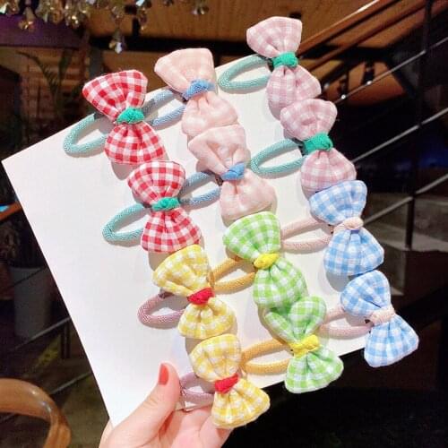 Girls Hair Bows Hairpins 2pcs/Set Cute Kids Hair Clips Cloth Wrapped Barrettes Fashion Hair Accessories