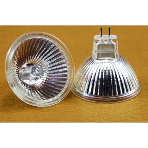 10PCS/lot Super Bright Dimmable MR16 GU5.3 Halogen Spot Light 12V/220V 20/35/50W Halogen Bulbs Cup Shape Lamp Clear Quartz Glass