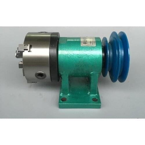 125 self-made lathe woodworking spindle, with chuck, DIY metal lathe spindle