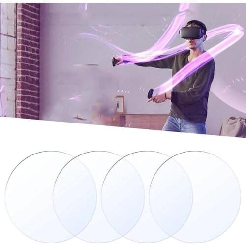 4Pcs Vr Accessories for Oculus Quest 2 Vr Glasses Tpu Soft Film Vr Lens Protector Hd Film Anti-Scratch for for Oculus Quest2