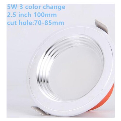 5W/7W 3 color change LED Ceiling Lamp Downlights For Bathroom Stairs Balcony AC220V AC110V