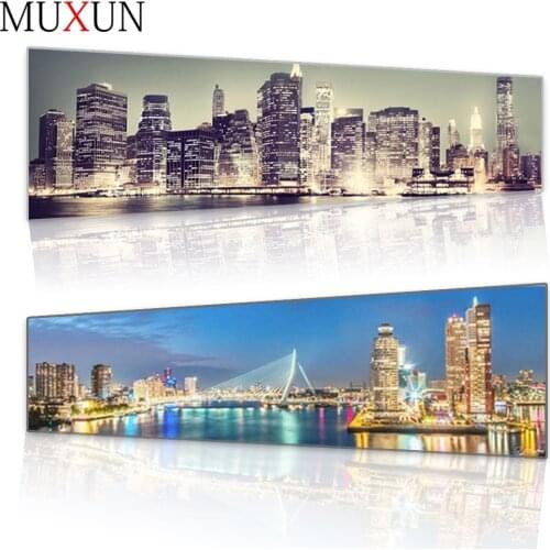 Muxun Diamond Painting City Diamond Embroidery Cross Stitch Kits Crafts Rhinestones Diamond Mosaic Landscape Home Decor Sp271