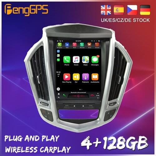 Android 8.1 4+64 Tesla system car no dvd player radio gps automatic For Cadillac SRX 2009 2010 2011 2012 navigation headunit