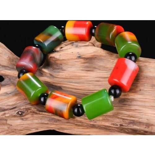Genuine Natural Color Jade beads Bangle Bracelet Charm Jewellery Fashion Accessories Hand-Carved Amulet Gifts for Women Her Men