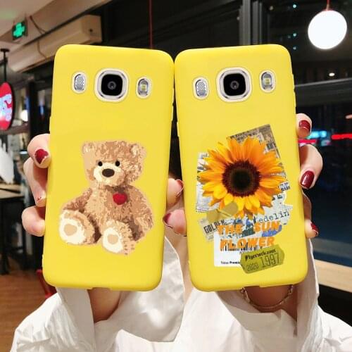 Case For Samsung Galaxy J5 2016 Black Matte Soft TPU Case Cover Silicone Phone Cases For Samsung J5 J510 J 5 2016 Funda Cover