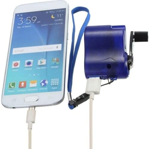Creactive Hand-Charger USB Hand Manual Dynamo For Mobile Phone PDA Cell Phone Power Bank Top Selling Toy Special Gift For Man