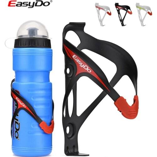 Easydo 24g Lightweight Bicycle Bottle Holder Cage Integrally-molded Aluminum+PC Non-slip MTB Road Bike Drink Water Bottle Holder