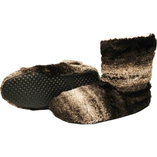 Home Brown House Boots Men Plush Slippers Ankle Boots Slippers High Rubber Sole