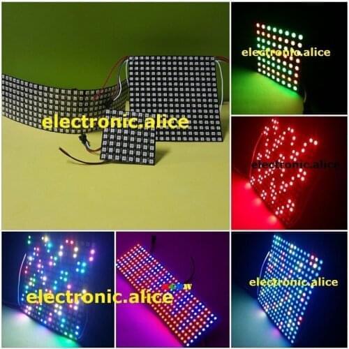 Hot New 5V 64 256 Pixels WS2811 WS2812B 5050 RGB LED Digital Flex Panel Light Wholesale
