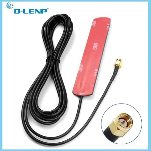 Dlenp 2dbi/3dbi GSM Antenna with SMA Male Connector Gsm Aerial RG174 With 2.5M Length Cable for GSM