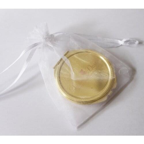 Personalized Custom Compact Mirror Gold Compact Makeup Mirror Pretty Compact Mirror Great For Ladies Handbag 500pices/Lot