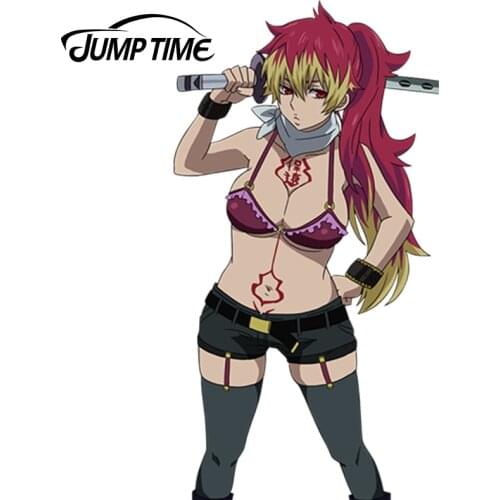 JumpTime 13cm x 6.8cm Car Styling Ao no Exorcist Anime Vinyl Stickers Kirigakure Shura Cartoon Sexy Girl Decal Car Sticker