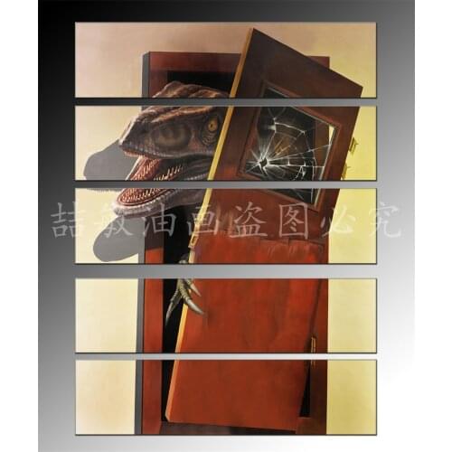 3D art painting dinosaur painting for home/ park decoration