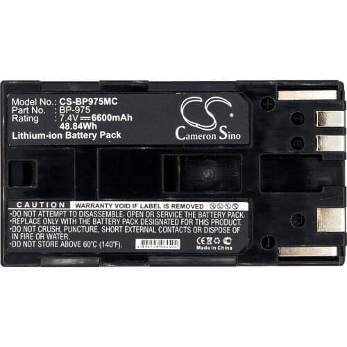 Cameron Sino 6600/7800 mAh Battery BP-955 for Canon GL2, XF100, XF105, XF300, XF305, XH A1, XL1,XL1S,XL2,XM2