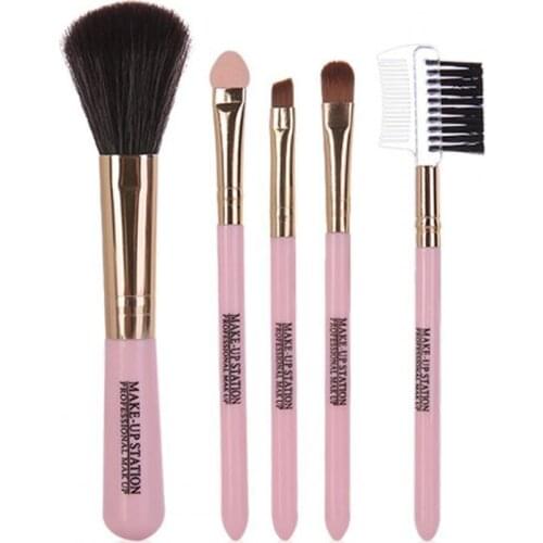5Pcs Makeup Brush Make up Beauty Cosmestic Brushes Smooth Skin-Friendly Artificial Fiber Eye Shadow Eyebrow Eyeliner for Face