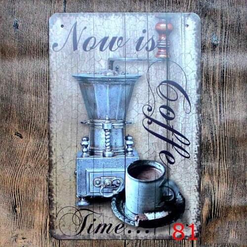 Coffee Novelty Parking Retro Metal Tin Sign Plaque Poster Wall Decor Art Shabby Chic Gift