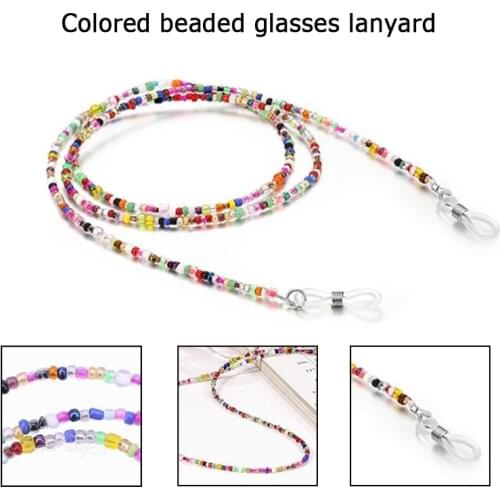 Fashion Reading Glasses Chain Retro Beads Eyeglass Sunglasses Lanyard Anti Slip Spectacle Cord Neck Chain String