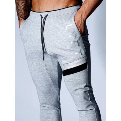 2021 Mens Joggers Casual Pants Fitness Men Sportswear Tracksuit Bottoms Skinny Sweatpants Trousers Black Gyms Jogger Track Pants