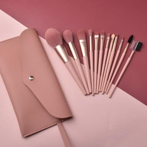 Nylon Makeup Brushes Set 7-12pcs/lot Eyelash Eye Shadow Blending Eyeliner Eyebrow Make up Brushes Professional Eyeshadow Brush