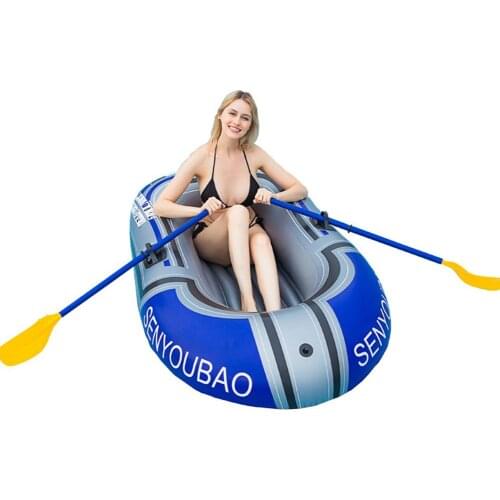 Inflatable Boat Thickened No Leakage Durable PVC Material Foldable Inflatable Fishing Boat Drifting Summer Water Sport Fun