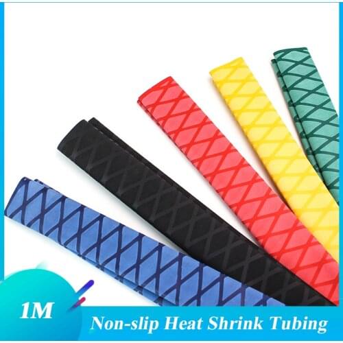 Non-slip Heat Shrink Wrap Tubing Fishing Rod DIY 5 colors 1M Handle Insulation Waterproof Racket Handle Grip 15MM-50MM