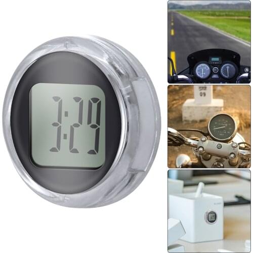 New Mini Motorcycle Clocks Watch Waterproof Stick-On Motorbike Mount Watch Moto Digital Clock With Stopwatch