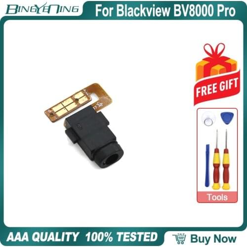100% New Original Headphone Jack Flex Cable For Blackview BV8000 Pro BV8000 Socket Audio Jack Connector Replacement Accessories