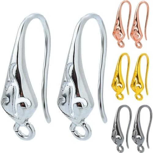 Peixin Charm new brass jewelry leaf hook hypoallergenic accessories DIY earrings jewelry making accessories jewelry finding