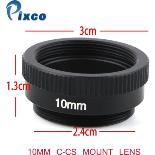 Pixco 10mm C-CS Mount Lens Adapter Ring Extension Tube suit for CCTV Security Camera