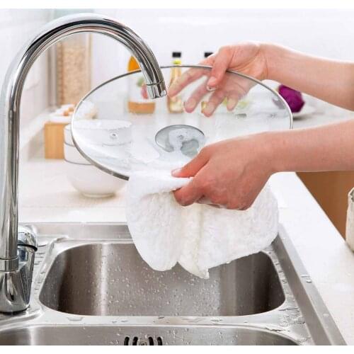 OTHERHOUSE Kitchen Towels Dish Washing Cleaning Cloth Reusable Rag Absorbent Cleaning Towels Microfiber Soft Dishcloth