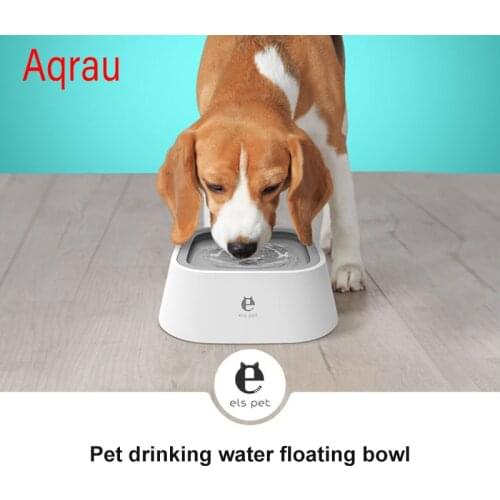 1L Portable Dog Drinking Water Bowl Floating Non-Wetting Mouth Cat Bowl Drinking Water Dispenser ABS Plastic Dog Bowl Feeders