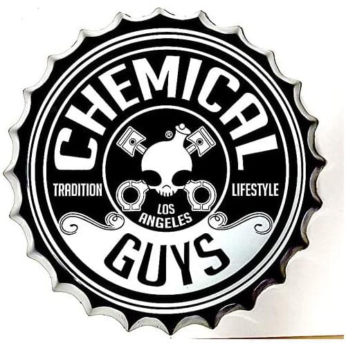 Retro Sign Chemical Lifestyle Guys Bottle Caps Retro Metal Tin Sign Diameter Home Decor Bar Plaque Lounge Man Cave Garage