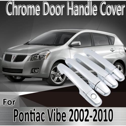 For Pontiac Vibe 2002~2010 2003 2004 2005 2006 2007 Styling Stickers Decoration Chrome Door Handle Cover Refit Car Accessories