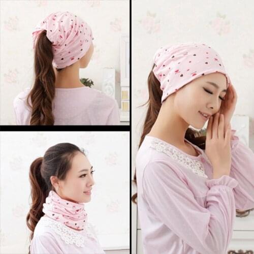 1 Pcs Pregnant Woman Caps Cotton Heap Scarf Hats Summer For Women Maternal Cap Random Pattern Windproof Breathable Accessories