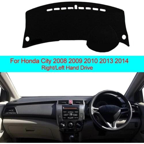 2 Layers Car Dashboard Cover Dash Mat Carpet Cape For Honda City 2008 2009 2010 2013 2014 Auto Non-slip Sun Shade DashMat Pad
