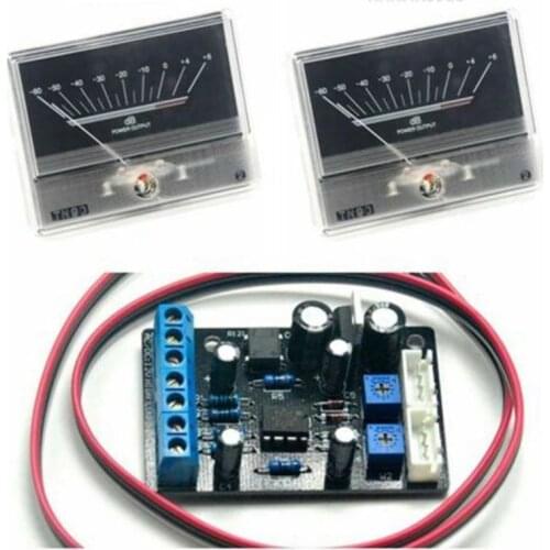 2pcs TN90 VU Meter DB Level Header w 1pc TA7318P Power Supply Driver Board