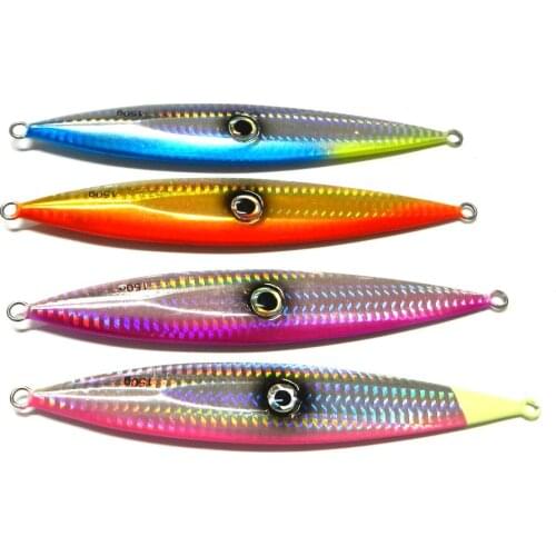 4Pcs 16.5cm 150g Metal Jigging Spoon Fishing Lure Deep Sea Peche Lead Jig Head Hard Bait Fishing Tackle Wobblers