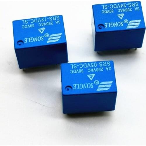 5pcs circuit board DIY Srs-05 12 24 vdc-sl sh one group conversion 6-pin 4100 series relay 3A for household appliances