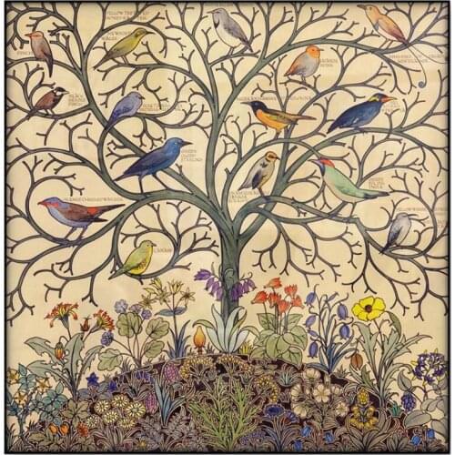 Diamond painting 5d Tree of Life Tropical Songbirds Art,Animal diy handmade embroidery kit full square round drill home decor